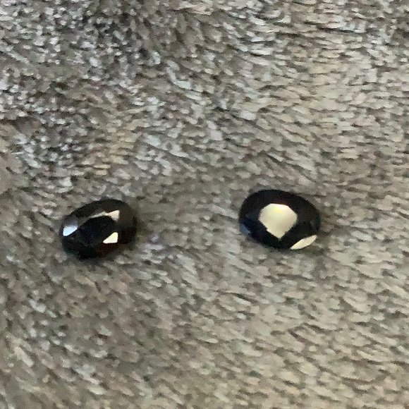 NWT Set of 2 loose 1-carat natural midnight sapphires - Picture 5 of 11